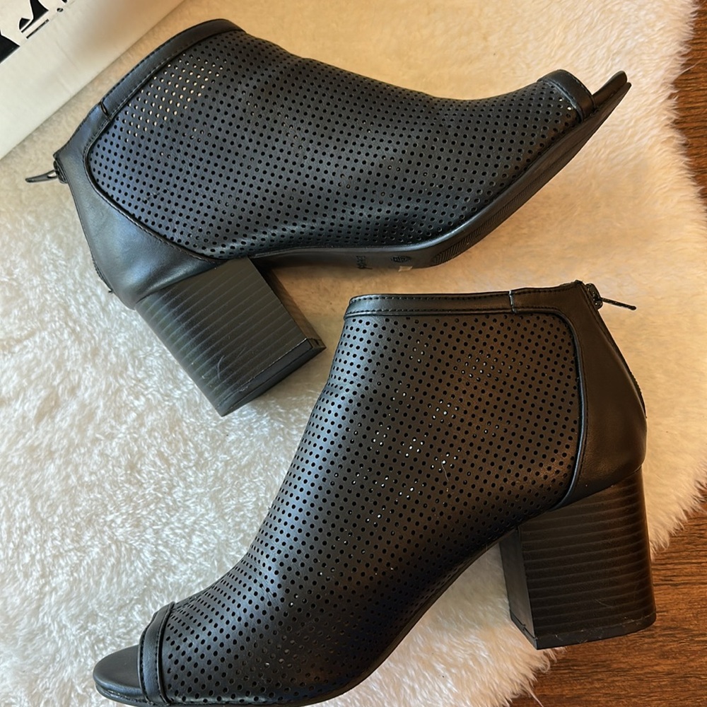 Bamboo block heels